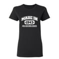 thumbnail image 1 of Made in 1943 All Original Parts Sarcastic Novelty Gift Idea Adult Humor Funny Women's Casual Tees, 1 of 3