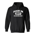 thumbnail image 1 of Made in 1947 All Original Parts Sarcastic Novelty Gift Idea Adult Humor Funny Men's Hoodies, 1 of 3