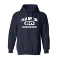 thumbnail image 1 of Made in 1947 All Original Parts Sarcastic Novelty Gift Idea Adult Humor Funny Men's Hoodies, 1 of 3