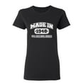 thumbnail image 1 of Made in 1948 All Original Parts Sarcastic Novelty Gift Idea Adult Humor Funny Women's Casual Tees, 1 of 3