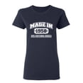 thumbnail image 1 of Made in 1958 All Original Parts Sarcastic Novelty Gift Idea Adult Humor Funny Women's Casual Tees, 1 of 3