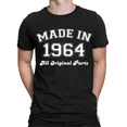 thumbnail image 1 of Made in 1964 All Original Parts T-Shirt 61st Birthday Mens Gift Ideas #TA-47, 1 of 2