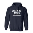 thumbnail image 1 of Made in 1972 All Orginal Parts Sarcastic Novelty Gift Idea Adult Humor Funny Men's Hoodies, 1 of 3
