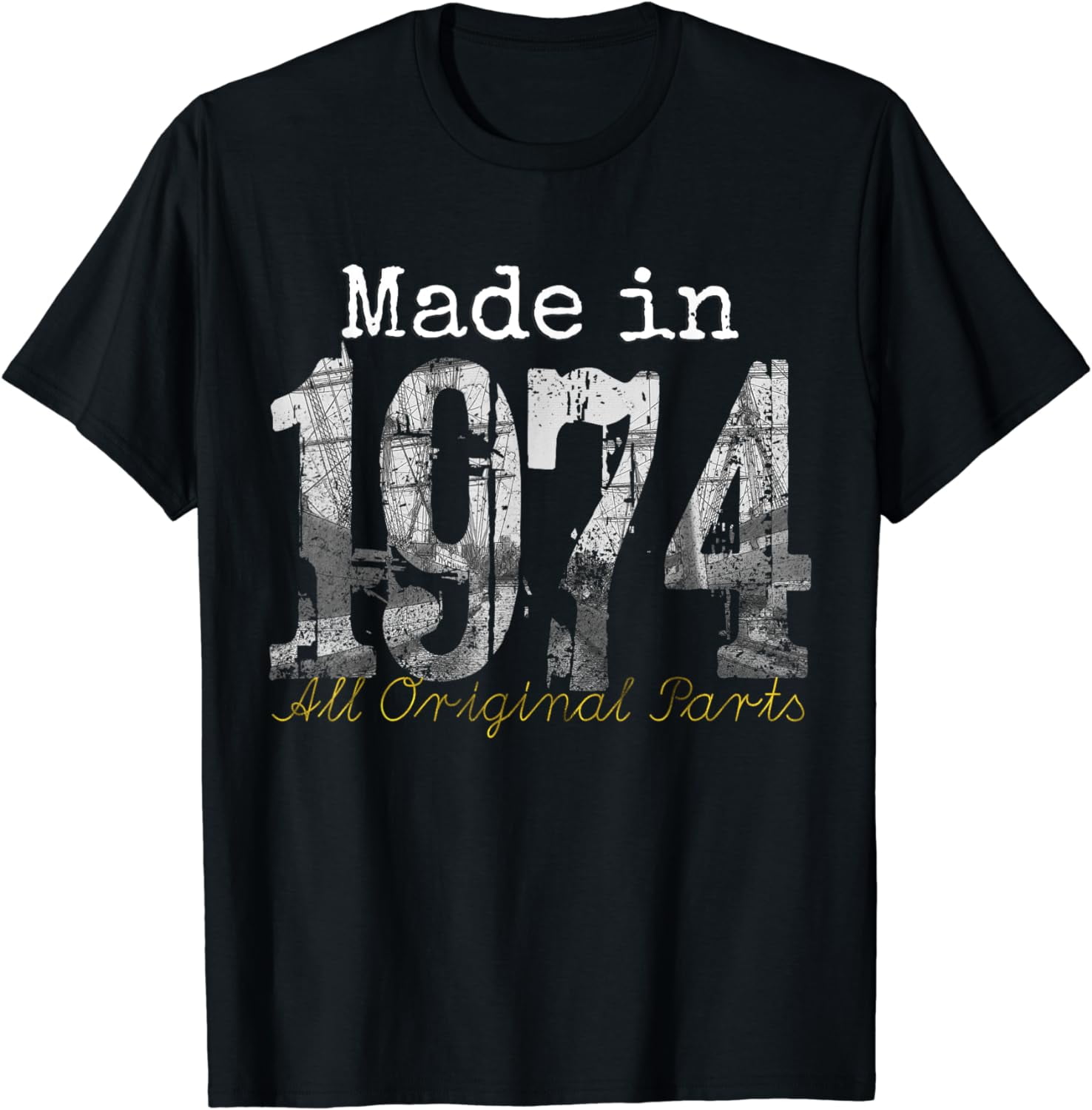 Made in 1974 Tee - 50 Year Old Shirt 1974 50th Birthday Gift T-Shirt ...