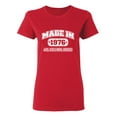 thumbnail image 1 of Made in 1976 All Original Parts Sarcastic Novelty Gift Idea Adult Humor Funny Women's Casual Tees, 1 of 3