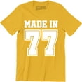 thumbnail image 1 of Made in 1977 Vintage . Born 1977 40th Year Birthday Age Year Men's T-Shirt, 1 of 4
