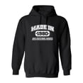 thumbnail image 1 of Made in 1980 All Original Parts Sarcastic Novelty Gift Idea Adult Humor Funny Men's Hoodies, 1 of 3