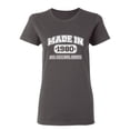 thumbnail image 1 of Made in 1980 All Original Parts Sarcastic Novelty Gift Idea Adult Humor Funny Women's Casual Tees, 1 of 3