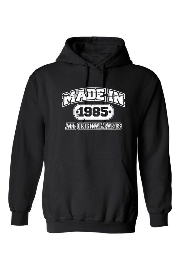 Made in 1985 All Original Parts Sarcastic Novelty Gift Idea Adult Humor Funny Men's Hoodies