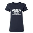 thumbnail image 1 of Made in 1985 All Original Parts Sarcastic Novelty Gift Idea Adult Humor Funny Women's Casual Tees, 1 of 3