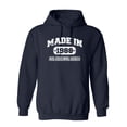 thumbnail image 1 of Made in 1988 All Original Parts Sarcastic Novelty Gift Idea Adult Humor Funny Men's Hoodies, 1 of 3