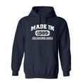 thumbnail image 1 of Made in 1989 All Original Parts Sarcastic Novelty Gift Idea Adult Humor Funny Men's Hoodies, 1 of 3