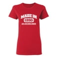 thumbnail image 1 of Made in 1990 All Original Parts Sarcastic Novelty Gift Idea Adult Humor Funny Women's Casual Tees, 1 of 3