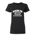 thumbnail image 1 of Made in 1995 All Original Parts Sarcastic Novelty Gift Idea Adult Humor Funny Women's Casual Tees, 1 of 3