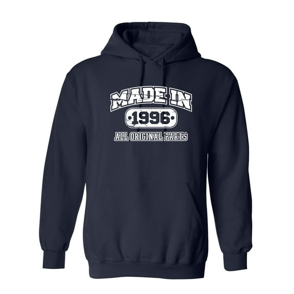 Made in 1996 All Original Parts Sarcastic Novelty Gift Idea Adult Humor Funny Men's Hoodies