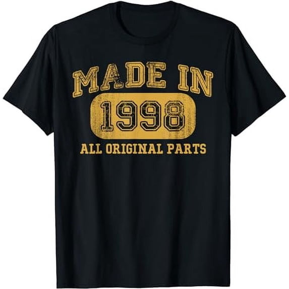 Made in 1998 Birthday gifts 25 Year old 25th Bday Present T-Shirt