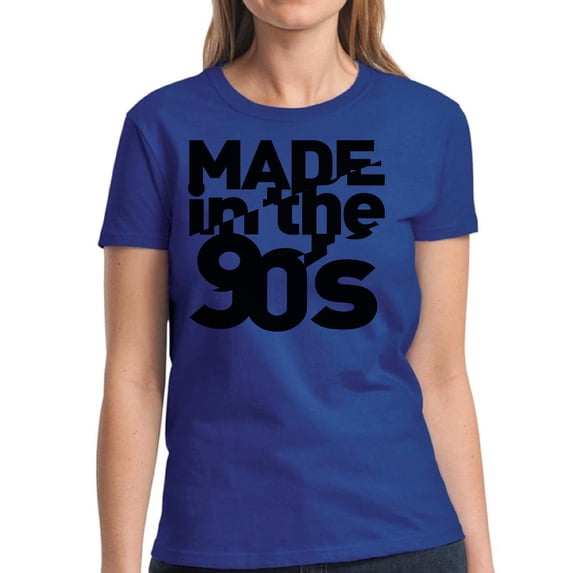 Made in 90s Black Shirt for Women - S M L XL 2XL 3XL Retro Costume 90s Graphic Tee - T-Shirt 90s Party Tee Gift
