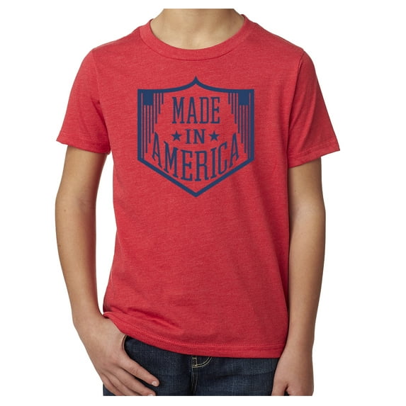 Made in America Kid's Graphic T-shirt, Patriotic Shirts - Red MH200YPATRIOT S11 XL