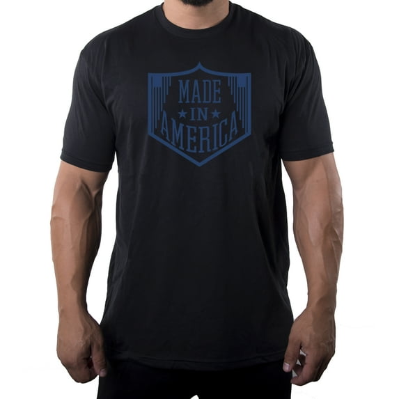 Made in America Men's Graphic T-shirt, Patriotic Shirts - Black MH200PATRIOT S11 S