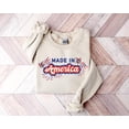 thumbnail image 1 of Made in America Patriotic 4th July USA Flag Independence Day Sweatshirt All Size S-5Xl, 1 of 5