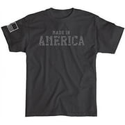 Made in America Shirt with Sleeve Flag - Black