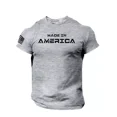thumbnail image 1 of Made in America T Shirt USA Flag Military Patriotic Tee, 1 of 3