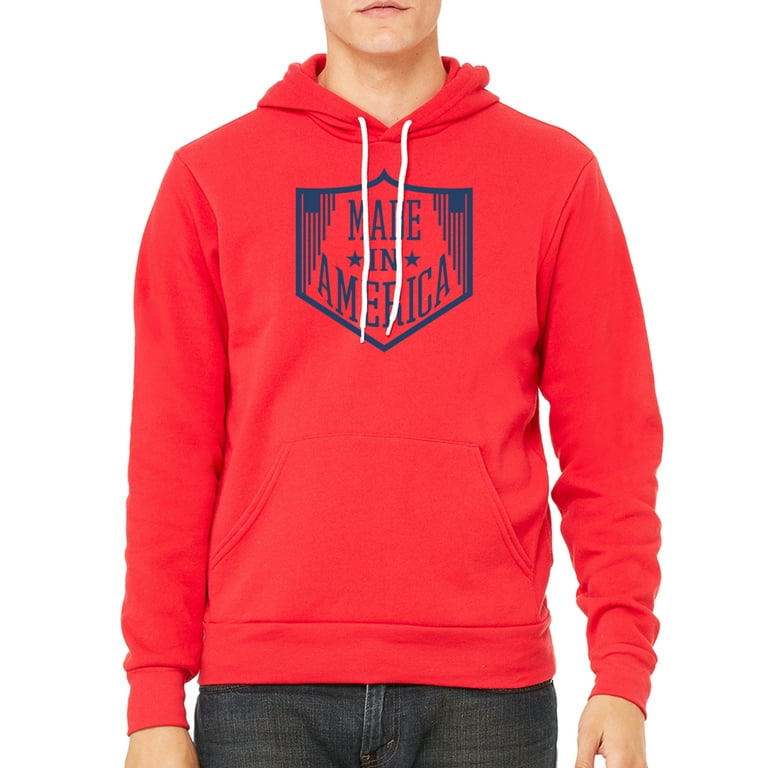 Red best sale graphic hoodies