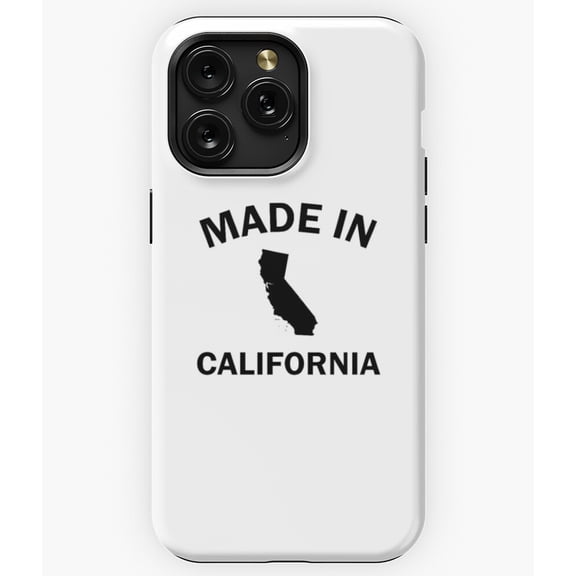 Made in California State Pride Born and Raised A13002 Phone Case for iPhone 11 to 17 Pro Max