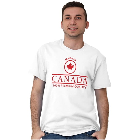 Made in Canada Maple Leaf Quality Men's Graphic T Shirt Tees Brisco Brands S