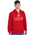 thumbnail image 1 of Made in Canada Maple Leaf Quality Unisex Fleece Graphic Zip Up Hoodie Brisco Brands 2X, 1 of 5