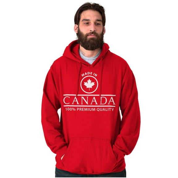 Made in Canada Maple Leaf Quality Unisex Plus Fleece Graphic Hoodie Brisco Brands 2X