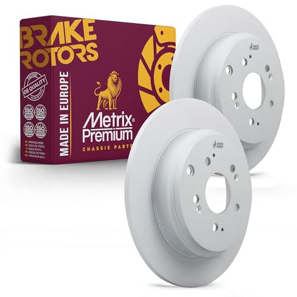 Rear Disc Rotor + Ceramic Brake Pads Fit for 2005 - 2016 Honda CR-V Acura RDX