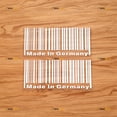 thumbnail image 1 of Made in Germany Barcode Design Sticker Decal Vinyl Funny - 2 Pack White 6" - For Car Boat Laptop Cup No Background Die-cut, 1 of 6