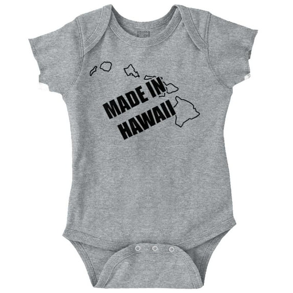 Made in Hawaii Proud HI Islands Local Romper Boys or Girls Infant Baby Brisco Brands 12M