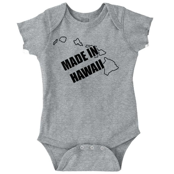 Made in Hawaii Proud HI Islands Local Romper Boys or Girls Infant Baby Brisco Brands 12M