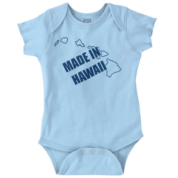 Made in Hawaii Proud HI Islands Local Romper Boys or Girls Infant Baby Brisco Brands 6M