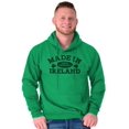 thumbnail image 1 of Made in Ireland Irish Pride St Pattys Unisex Plus Fleece Graphic Hoodie Brisco Brands 4X, 1 of 2