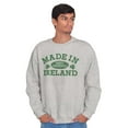 thumbnail image 1 of Made in Ireland Irish Pride St Pattys Unisex Plus Fleece Graphic Sweatshirt Brisco Brands 3X, 1 of 4