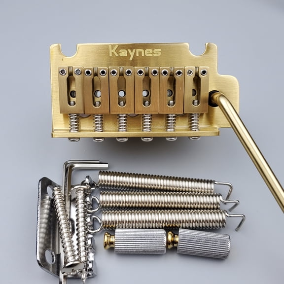 【Made in Japan】 KAYNES 2 point Electric Guitar Tremolo System Bridge With All Stainless Steel / Brass Block and saddle KY06S