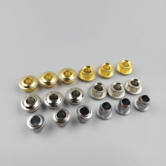 【Made in Korea】1 Set ( 6 Pieces ) Metal Vintage Guitar Machine Heads Tuners Nuts/ Bushings/Ferrules