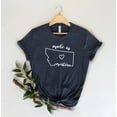 thumbnail image 1 of Made in Montana T-Shirt, Retro Montana State Tee, Home State Shirt, Gift for Montana Lovers, 1 of 5