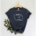 thumbnail image 1 of Made in Montana T-Shirt, Retro Montana State Tee, Home State Shirt, Gift for Montana Lovers, 1 of 5