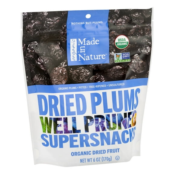 Made in Nature Dried Plums, 6 oz