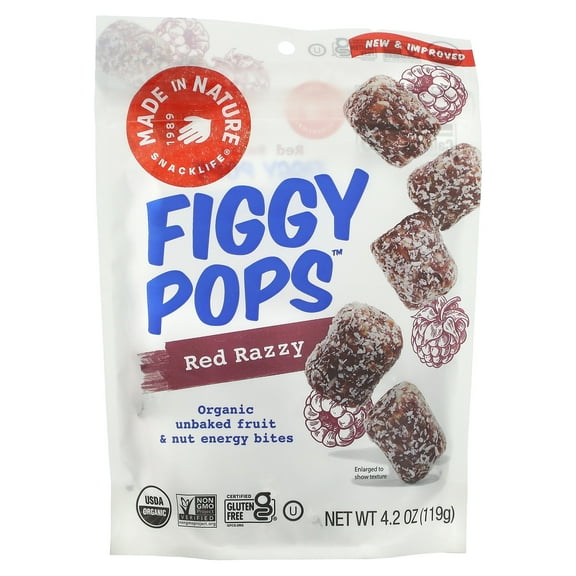 Made in Nature Razzy Pops, Red Raspberry Supersnacks, 4.2 oz (119 g)