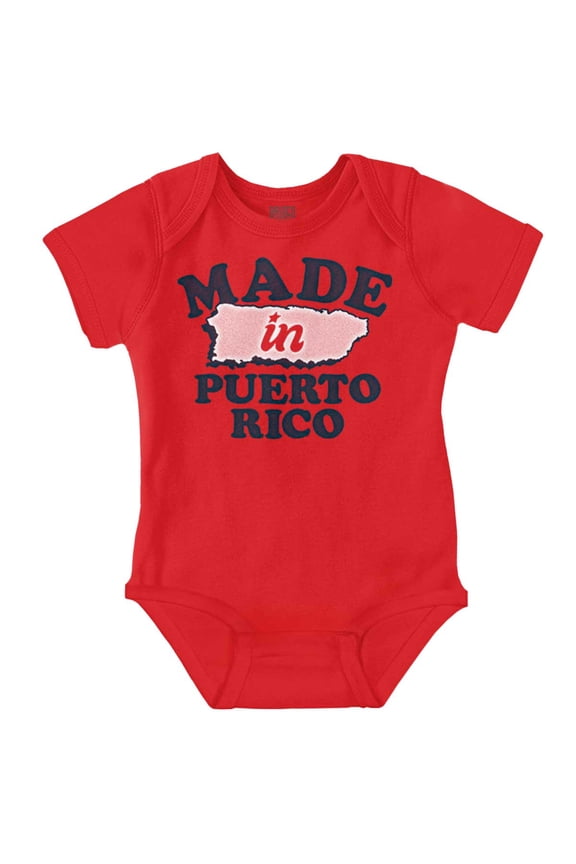 Made in Puerto Rico Island Pride Romper Boys or Girls Infant Baby Brisco Brands 6M
