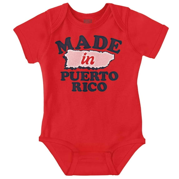 Made in Puerto Rico Island Pride Romper Boys or Girls Infant Baby Brisco Brands NB