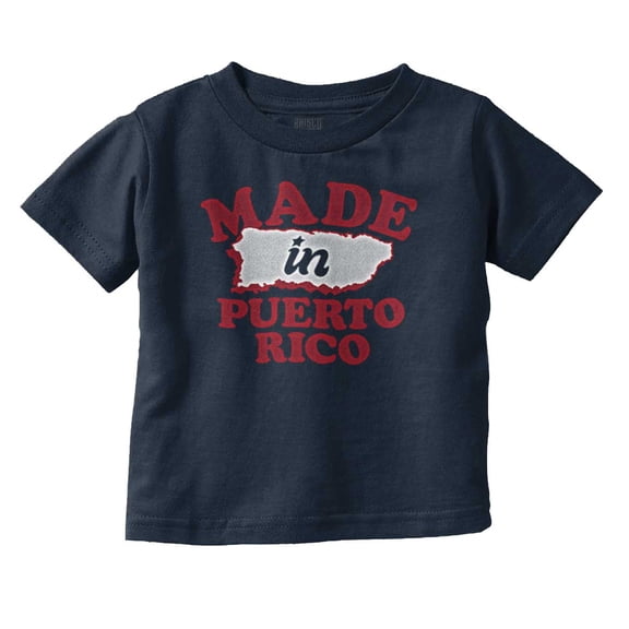 Made in Puerto Rico Island Pride Toddler Boy Girl T Shirt Infant Toddler Brisco Brands 3T