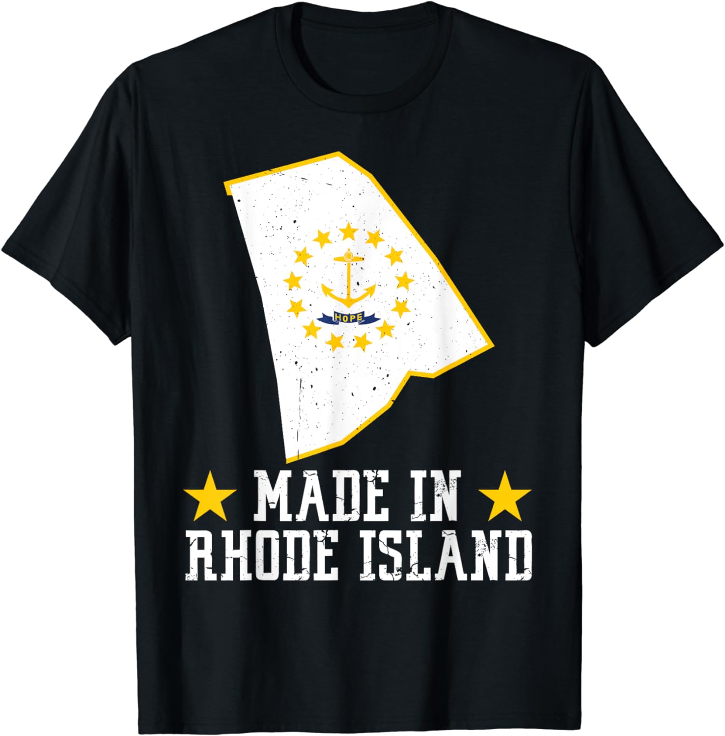 Made in Rhode Island - Rhode Island Flag US State T-Shirt - Walmart.com