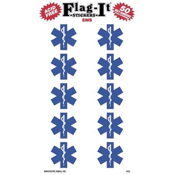EMS Flag Stickers, 100 Flag It Brand Decals, American Made
