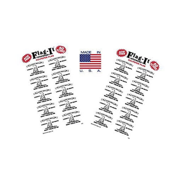 Made in The USA! 2 Packs of Flag-It Culpeper Stickers, 100 Culpeper Sticker Decals